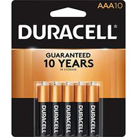 DURMN1500B10Z - Duracell Coppertop Alkaline AA Battery - MN1500