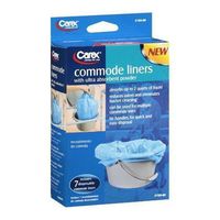 Carex Commode Liners, 7ct - Buy Packs and SAVE (Pack of 2)
