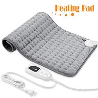 Heating Pad, Electric Heat Pad for Back Pain and Cramps Relief - Electric Fast Heat Pad with 6 Heat Settings -Auto Shut Off- Machine Washable 12" x 24".