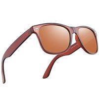 Polarized Sunglasses for Men Retro - FEIDU Polarized Retro Sunglasses for Men FD2149 (Transparent-brown)