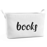 Fawn Hill Co. Rectangular Storage Box for Books | Cute Organizer Basket for Playroom, Closet, Kitchen, Classroom & Bedroom | Stylish Organization Bin Goes Great with Home Decor | Large