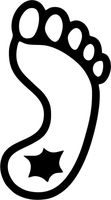 UNC Tar Heel Spot - Vinyl 5" tall (Color BLACK) decal laptop tablet skateboard car windows stickers