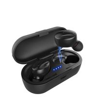 Bluetooth Headphones,FOBSUNLAND Bluetooth 5.0 True Wireless Earbuds with Stereo Bass Sound binaural Calls Noise Cancelling Sweatproof and Charging case for Sports.Travelling (Black)