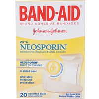 BAND-AID with Neosporin Bandages Assorted Sizes 20 Each (Packs of 5)
