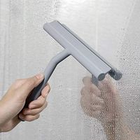 SAIrch Squeegee for Shower Window and Car Glass, Window Glass Wiper Scraper Cleaner with Silicone Blade for Bathroom/Kitchen/Car Glass/Mirror/Door/Tile