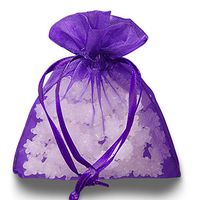 Purple Organza Drawstring Bags | Quantity: 30 | Width: 6"…