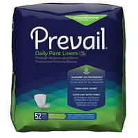 Prevail Incontinence Daily Pant Liner, Light to Moderate Absorbency, Sm, 52 Count (Single Pack)
