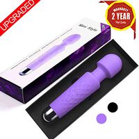 Upgraded Powerful Massager,with 20 Magic Vibration Modes Whisper Quiet Waterproof Handheld Cordless for Neck Shoulder Back Body Massage Sports Recovery & Muscle Aches - Purple Mini