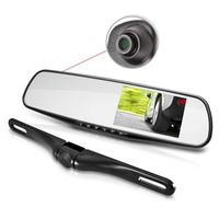 Pyle Dual Dash Cam Car Backup Camera | Car Recorder | Blackbox DVR | Rear Camera | Loop Security Camera | Waterproof Night Vision | Audio Recorder W Microphone | Micro SD Card | Full Color - HD 1080p