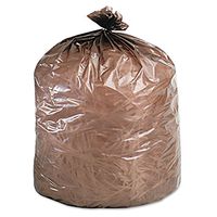 Stout G3344B11 Eco-Degradable Plastic Trash Garbage Bag 39gal 1.1mil 33 x 44 Brown 40/Box