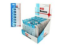 Bulk Buys 7 Day Pill Box Storage Case Organizer Counter Top Display Case Of 36