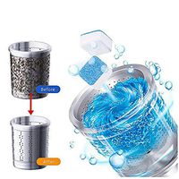 Leadmall Solid Washing Machine Cleaner | New Washer Decontamination Cleaning Detergent Effervescent Tablet | Natural Multi-Purpose Clean Hidden Grease & Grime (25PC Washing Machine Effervescent)