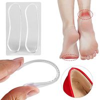 Heel Pads, 2 Pieces 8 Gel Heel Pads, Shoe Heel With Gel Heel To Prevent Back Pain In The Heel Slip And Improve Loose ShoeThe heel no longer slips