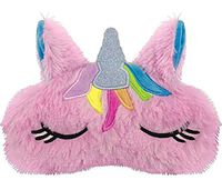 iscream Fun, Furry and Colorful Satin-Lined Sleeping Unicorn Sleep Mask for Girls