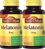 Nature Made Melatonin Maximum Strength 5 mg, 90 Tablets (2 Pack)