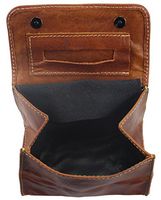Tobacco Pouch"SHAG v2" | Made of Buffalo Leather | Pipe Brown | by Alpenleder (Cognac)