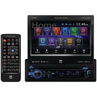Dual DV725BH 7" Single-Din in-Dash DVD Receiver with Motorized Touchscreen