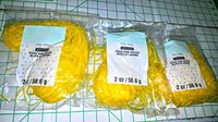 3 Bags of Bright Yellow Plastic Easter Grass 2 oz