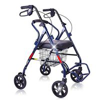 Goquik Folding Walker Elderly Walker Hand Brake Cane Stool Wheelchair Old Man Shopping Wheel Seat
