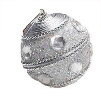 Becoler Store 8cm Christmas Tree Balls Glitter Hanging Ornament Christmas Tree Decorations Large Hanging Ball for Holiday Wedding Party Decoration