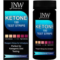 Ketone Test Strips, 150 Urinalysis Keto Test Strips for Testing Body Urine Ketosis Levels, Perfect Kit for Ketogenic and Weight Loss Diets, Free App & Ebook Included