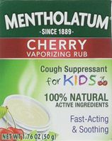 Mentholatum Kids Chst Rub Size 1.76z Mentholatum Kids Cherry Chest Rub 1.76z