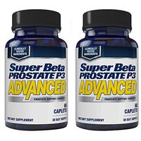 Super Beta Prostate P3 Advanced Prostate Supplement for Men – Reduce Bathroom Trips, Promote Sleep, Support Urinary Health & Bladder Emptying. Beta-Sitosterol, not Saw Palmetto. (120 Caplets, 2-Pack)