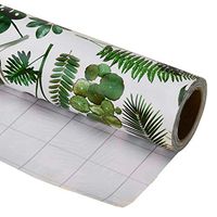 LaRibbons Gift Wrapping Paper Roll - Beautiful Banana Leaf Design for Birthday, Mother Day, Wedding, Holiday Gift Wrap - 30 inch x 32.8 feet (81.8 sq ft.) - Sold Individually