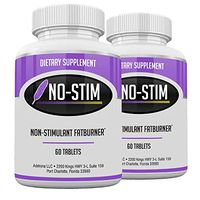 No-Stim 2 Pack- Non Stimulant Fat Burner Diet Pills That Work- No Stimulant Appetite Suppressant & Best Caffeine Free Weight Loss Supplement for Women & Men- Natural Thermogenic Fat Loss Pill- 120 Tab
