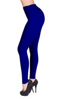 SATINA #1 High Waisted Buttery Soft Leggings | Regular and Plus Size | 22 Colors (One Size, Royal Blue)