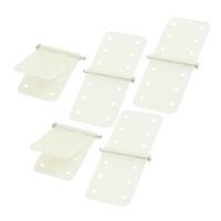 uxcell 5PCS Folding White Nylon Pinned Hinges Parts 11 x 28mm for RC Plane
