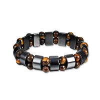 Magnetic Hematite Therapy Bracelet Precious Natural Stones Healing for Arthritis Pain Releif, Energy,Weight Loss - 2 Pack (Style 2-2PCS)
