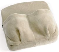 Vibrating Foot Massager Pillow – Battery Powered Soft Foam Cushion Massage Therapy Pillow for Home Office – Colors Vary