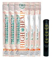 Herb Airtight Pocket Protector with Organic Maui Mango Hemp Wraps Vegan Non-GMO 5 Count DC Crafts Nation - Happy Face