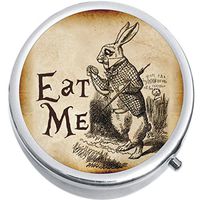 Eat Me Rabbit Wonderland Medicine Vitamin Pill Box