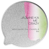 Jasmine-Ka Me Crazy - New Premium Massage Oil Candle by Tupelo Point - With Skin & Muscle Relaxing Hemp, Avocado, Olive, Castor & Sunflower Oil Blend | Vegan - 6oz