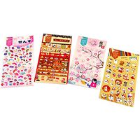4 Sheets Decorative Puffy Adhesive Sticker Kids Craft Scrapbooking Stickers #D