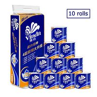 Toilet Paper Bulk, Silky & Smooth Soft Professional Series Premium 4-Ply Toilet Paper, Home Kitchen Toilet Tissue, Soft, Strong and Highly Absorbent Hand Towels for Daily Use, 10 Rolls