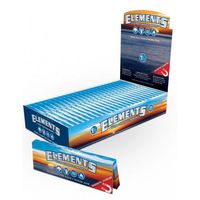 ELEMENTS Papers Ultra Thin Rice ROLLINGS Paper 24 Leaves UNFLAVORED Flavor Pack of 25