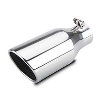 Exhaust Tip 3" Inlet 5" Outlet 12" Overall Length Bolt On Stainless Steel Polished Exhaust Tail Pipe