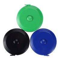 3 Pack Tape Measure 150 cm 60 Inch Push Button Tape Body Measuring Soft Retractable for Sewing Double-Sided Tailor Cloth Ruler (Green Black Blue) by BUSHIBU
