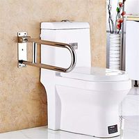 Bathroom Toilet Handrail Stainless Steel Barrier-Free Handle Bathroom Safety Non-Slip Handle for Elderly Pregnant Use