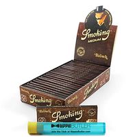Smoking Brand Brown 1 1/4 (25 Packs/Box) with Hippie Butler KewlTube
