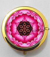 BlackKey Bohemian Pattern 3-Compartment Decorative Pocket Gift Box Case Organizer for Pill, Color 2 -2056