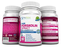 Forskolin Fat Burner- Fastest Acting Coleus Forskohlii Supplements - 250 Mg Premium. Free from Side Effects. Proven Safe and Effective for Helping Real People Lose Weight. by ProActive Nutrients
