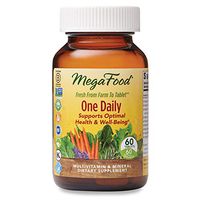 MegaFood, One Daily, Supports Optimal Health and Wellbeing, Multivitamin and Mineral Supplement, Gluten Free, Vegetarian, 60 Tablets (60 Servings) (FFP)