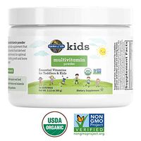 Garden of Life Kids Multivitamin Powder, Daily Vitamins for Toddlers & Kids, Organic, Non-GMO & Gluten Free Toddler Multi Powder, 15 Essential Vitamins, Minerals for Healthy Growth, 2.11 oz (60 g)