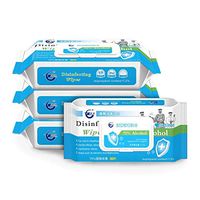Disinfectant Wipes, 75% Alcohol Cleaning Wipes (4 Bags, 60 Pieces, 240 Pieces in Total), Common for Daily Disinfection in Home Office Schools
