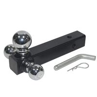 OPENROAD 3 Ball Trailer Hitch Ball Mount Set,1-7/8''，2''，2-5/16" Chrome Ball with Hollow Tube