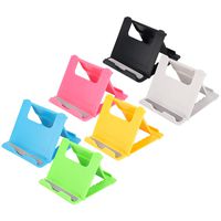 QiaoShiRen 6 PCS Phone Holder Stand,Adjustable Multi-Angle Mobile Cell Phone Stand Holder Universal Foldable Tablet Stand